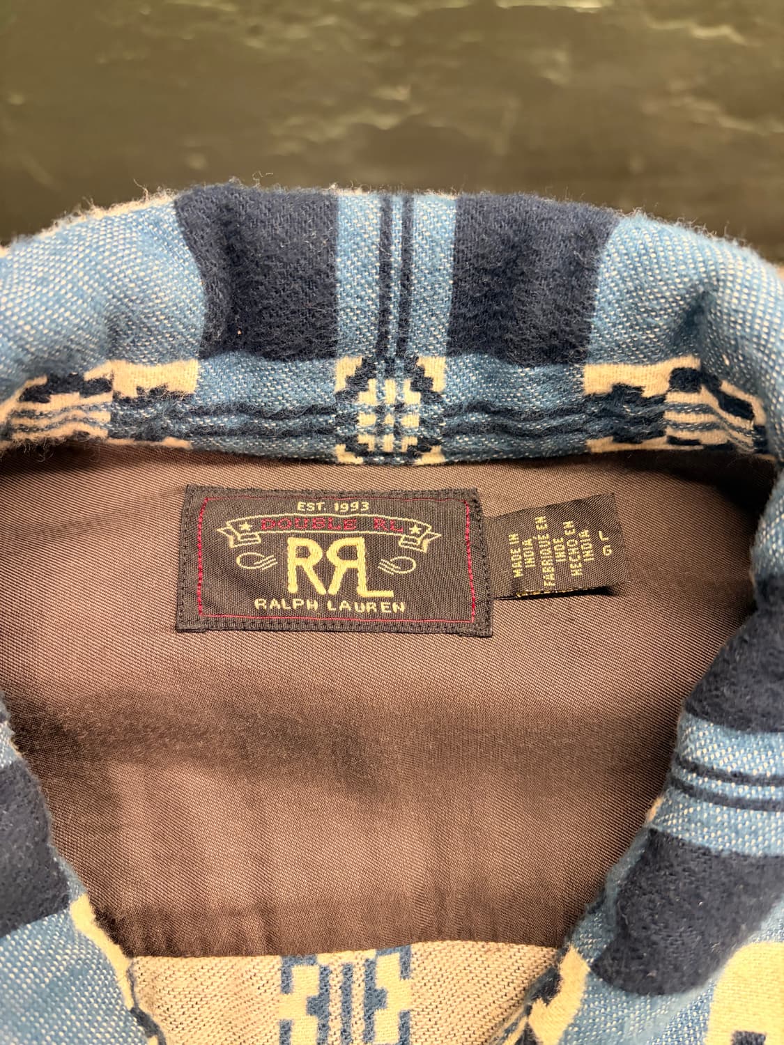 rrl 패턴 자카드 오버셔츠 자켓 상품이미지3