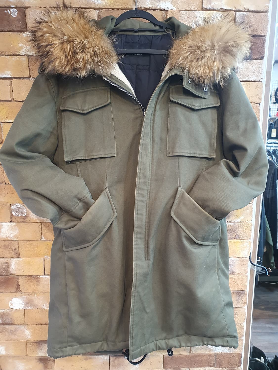 시스템 카키 야성점퍼 상품이미지1