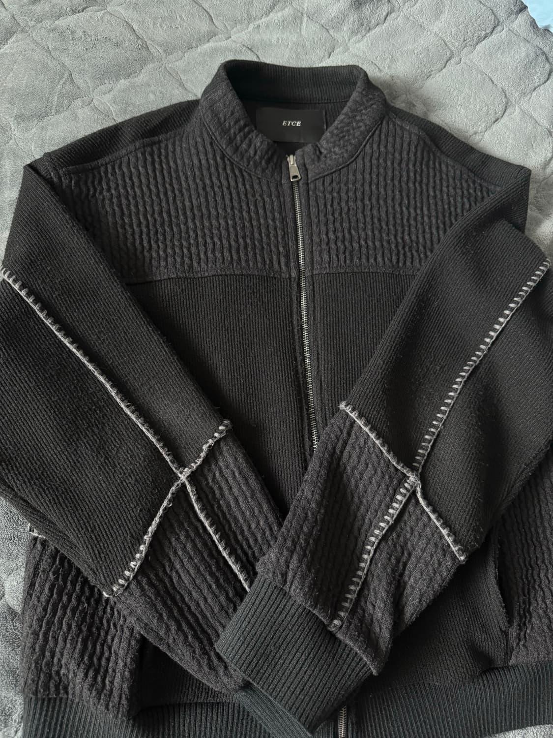 etce 스모킹 니트집업 L 상품이미지1