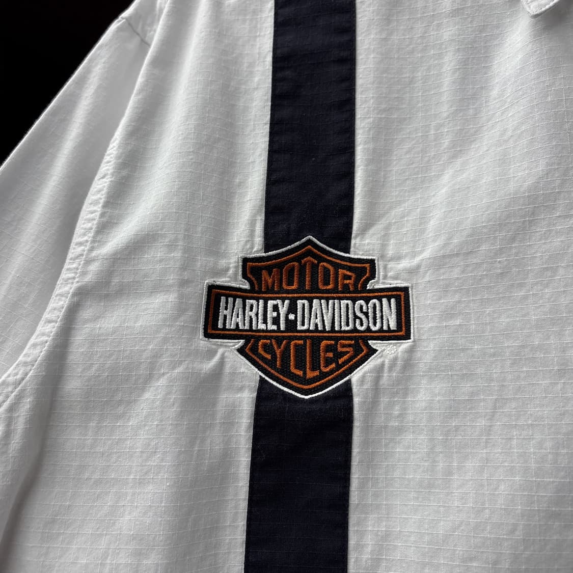 00s 할리데이비슨 립스탑 코튼 원포켓 라이닝패널 워크셔츠 N1292 상품이미지6
