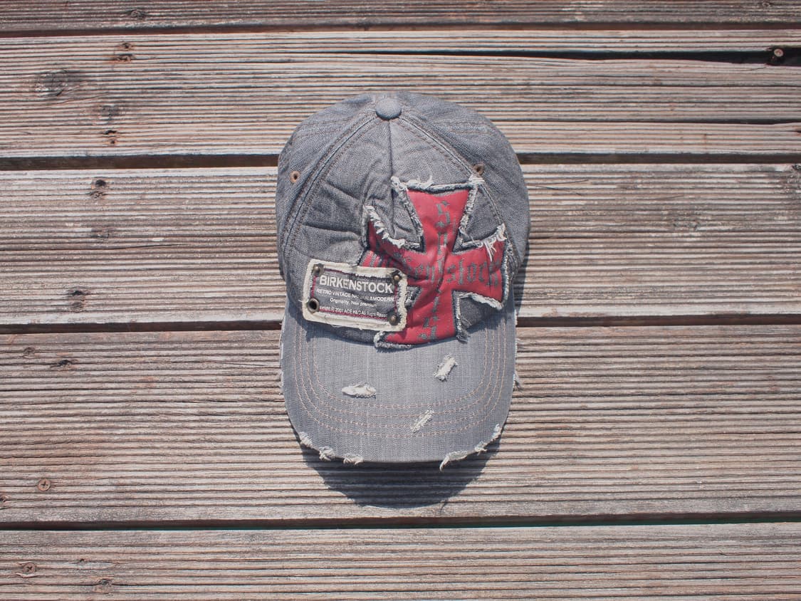 Birkenstock Damaged Denim Ball Cap 상품이미지2