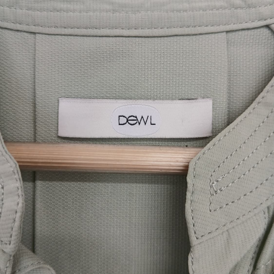 DEWL 민트색 롱 셔츠 원피스 상품이미지7