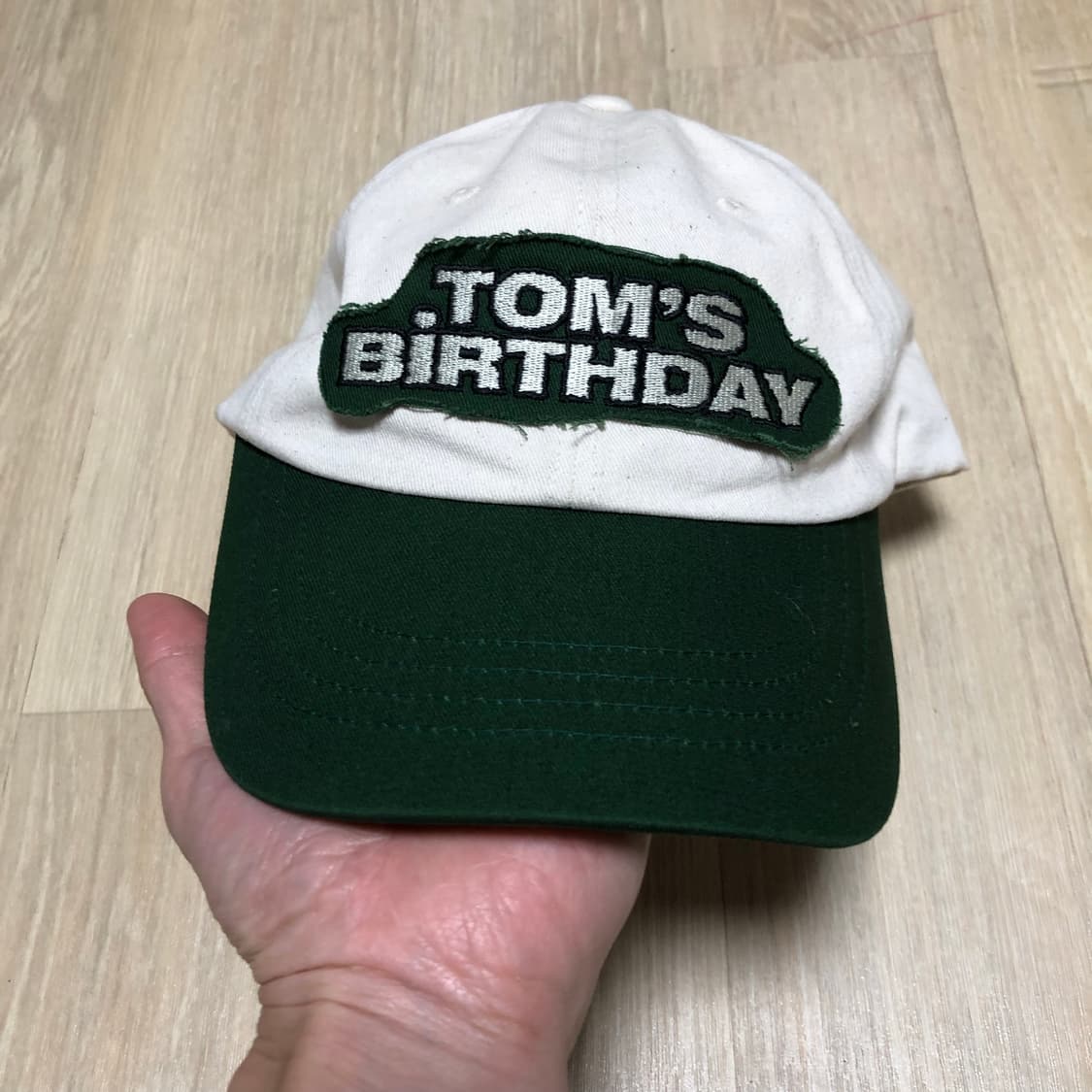 (ONE SIZE) 새상품 톰스 벌스데이 톰스 캡 믹스 그린 볼캡 모자 상품이미지2