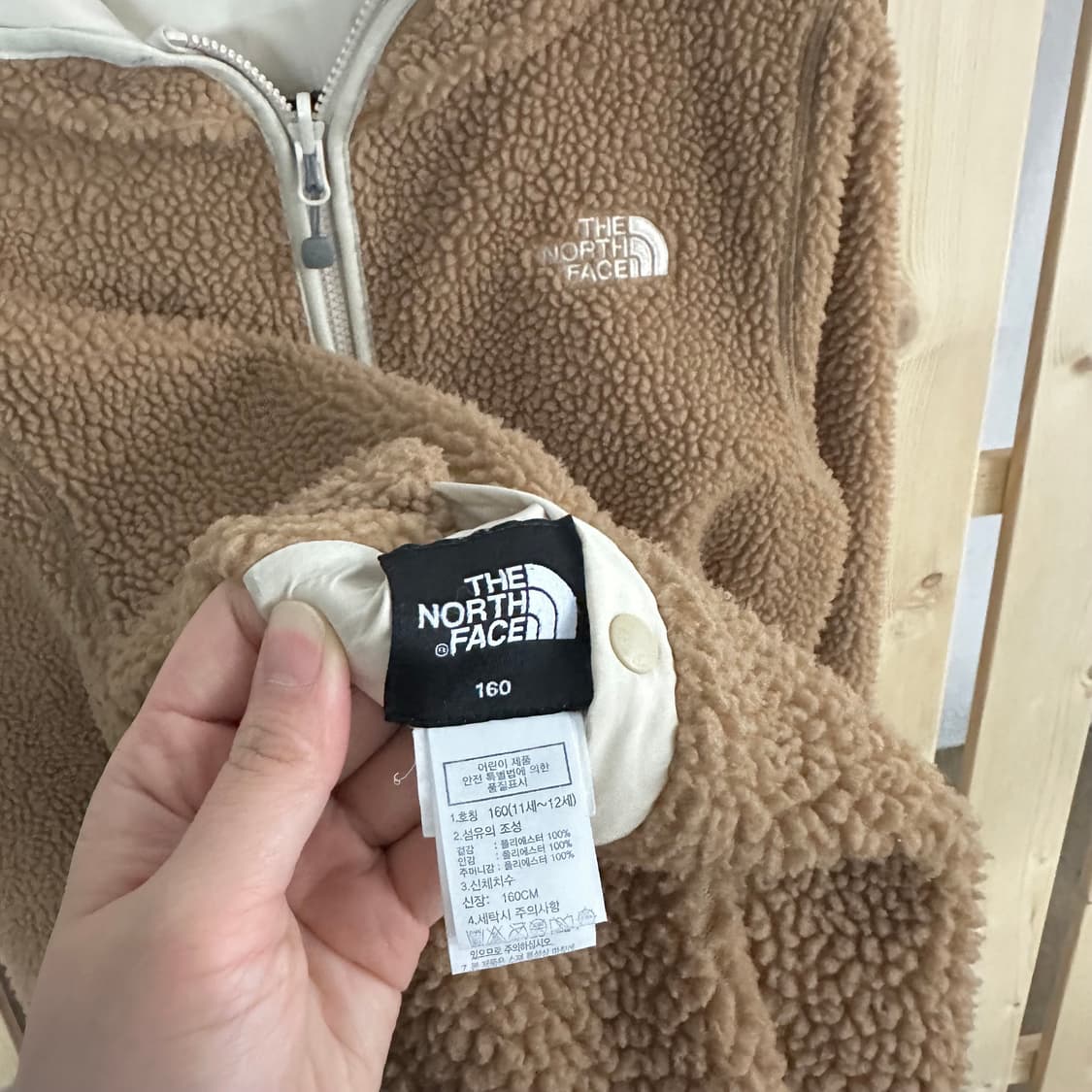 (S) 노스페이스 리버시블 양면 플리스 후리스 후드 자켓 상품이미지7
