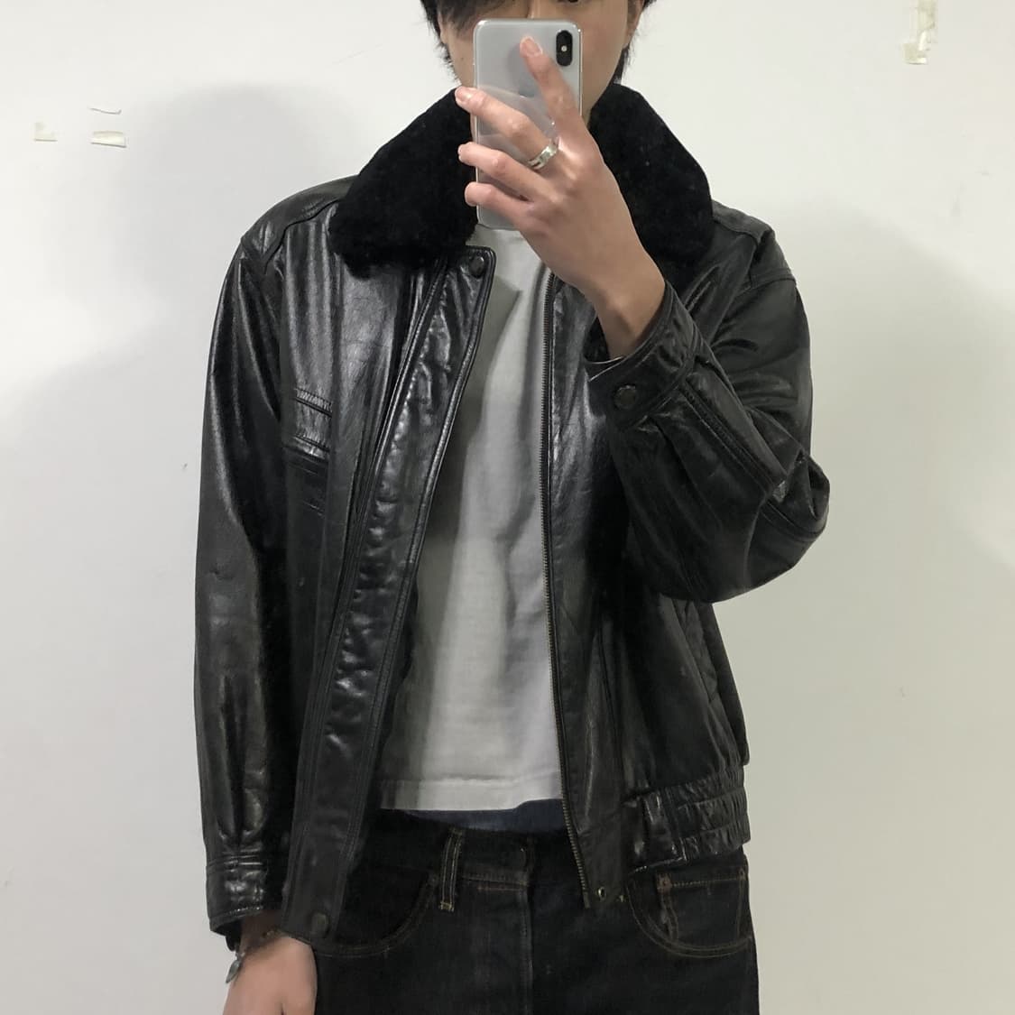 A2 레더 봄버자켓 상품이미지3