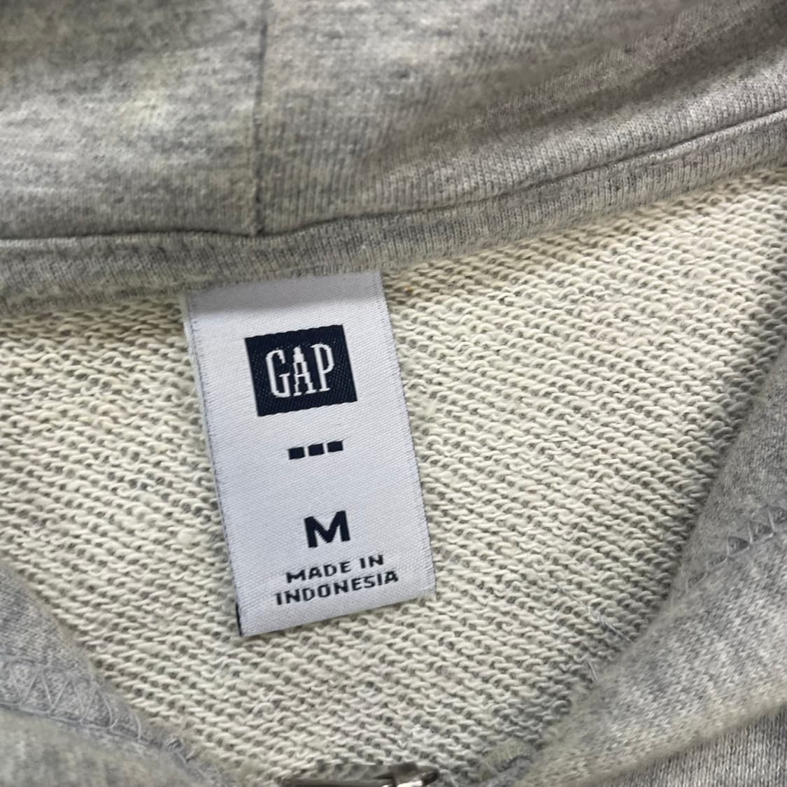 갭 Gap 스펠 로고 후드집업 그레이 상품이미지3