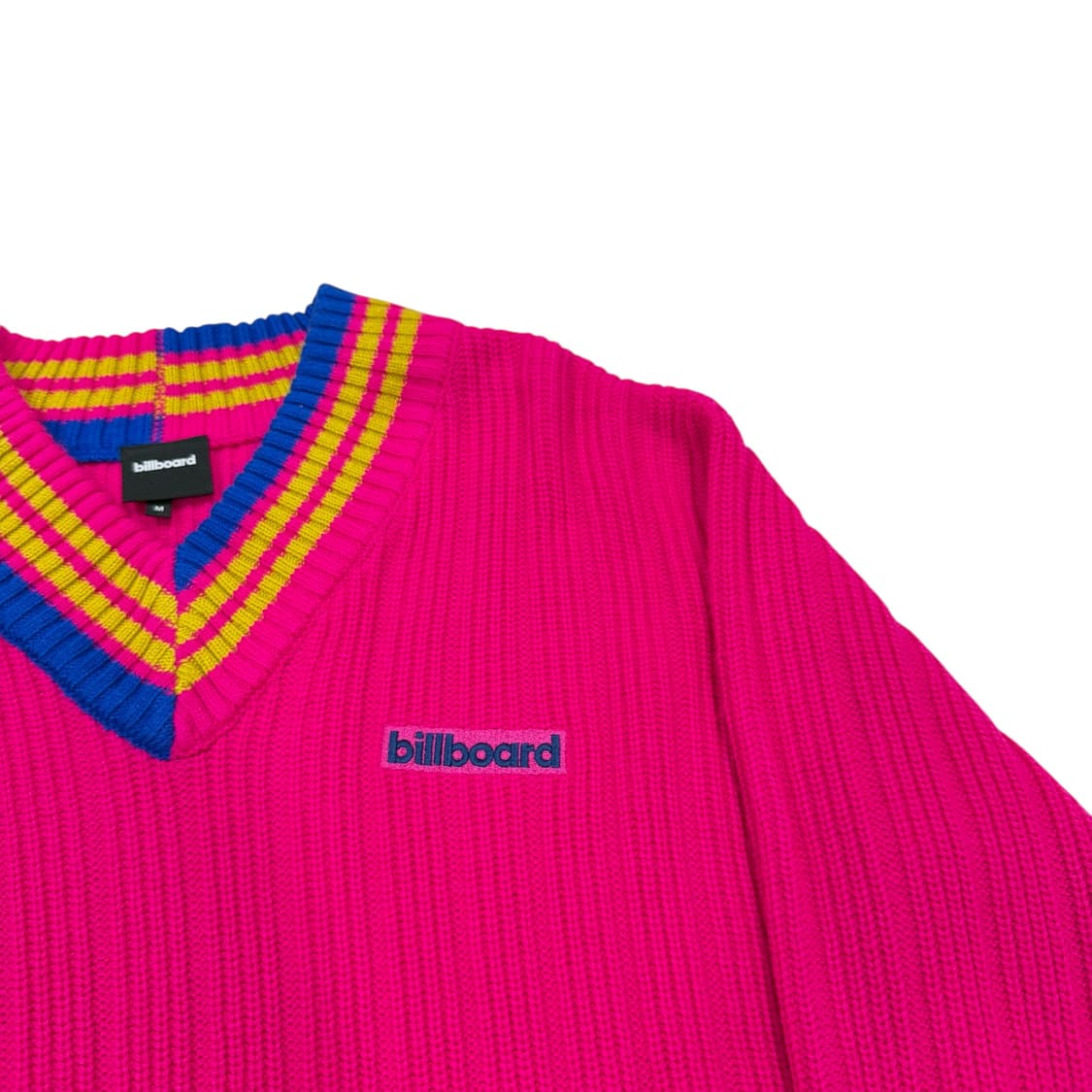 빌보드 핑크 브이넥 니트 M 상품이미지2