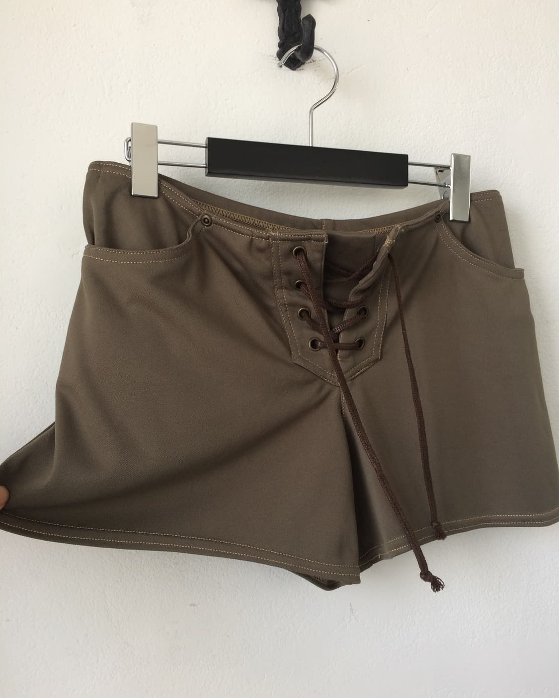 Lace up point short 상품이미지3