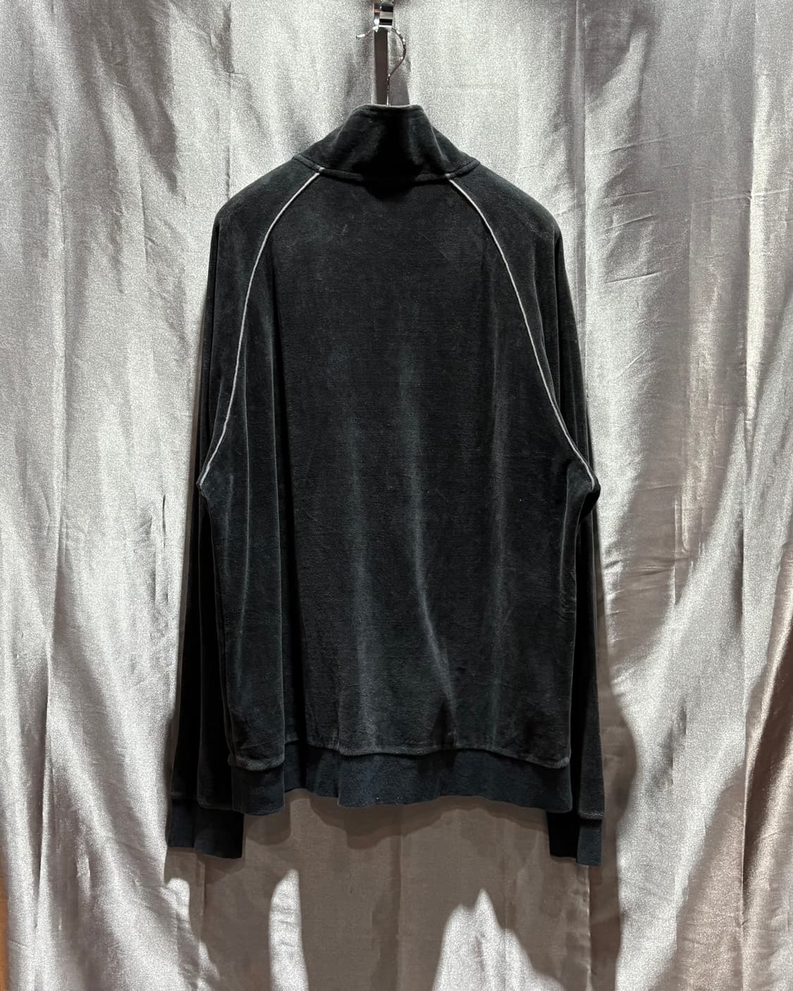 M 서프 디자인 벨벳 블랙 트랙탑 상품이미지2