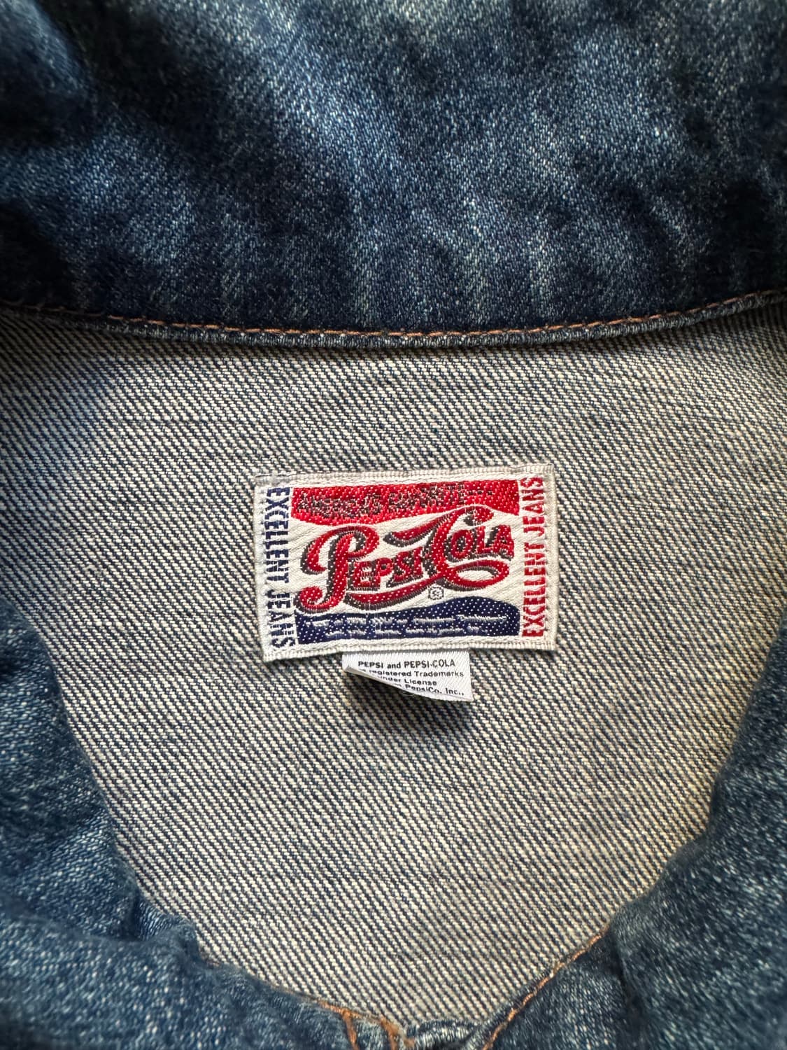 빈티지 Pepsi-Cola denim trucker jacket 상품이미지4