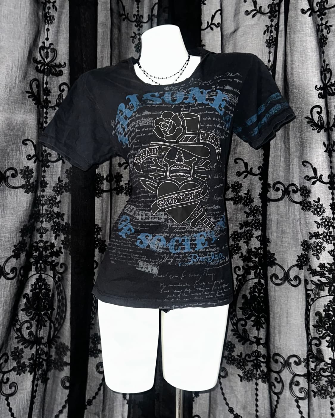 punk Skull Hood Short Sleeve 상품이미지1