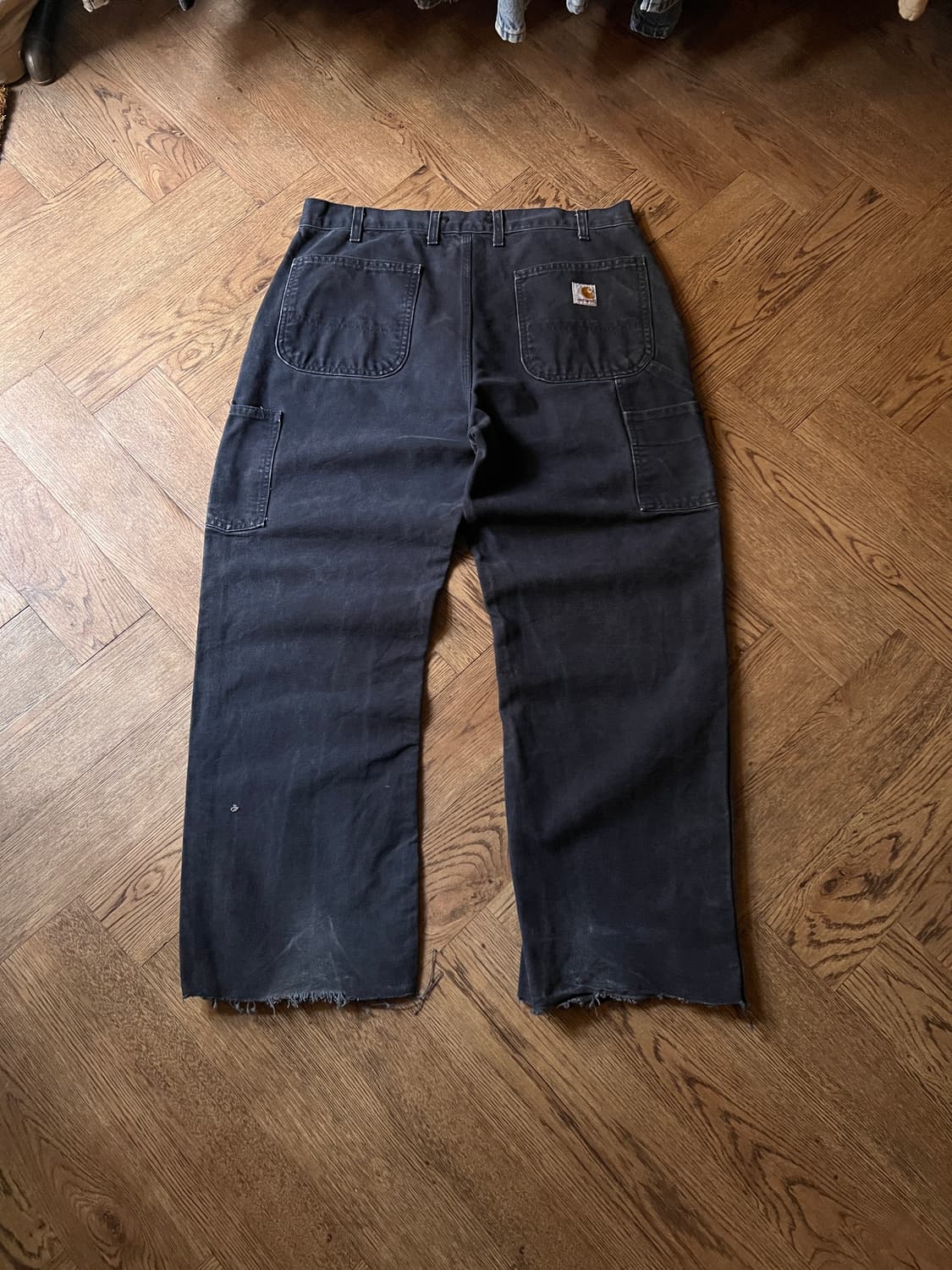 [36]칼하트 USA 미드나잇 네이비 컷오프 워크 팬츠 상품이미지2