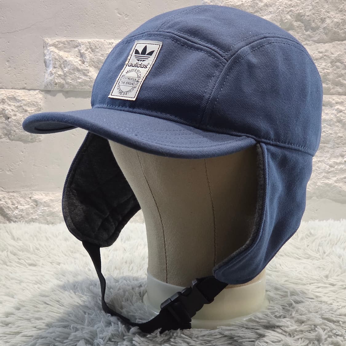 L9-1:아디다스 오리지널스 귀달이 윈터캡 블루(머리둘레 56-59cm) 상품이미지5