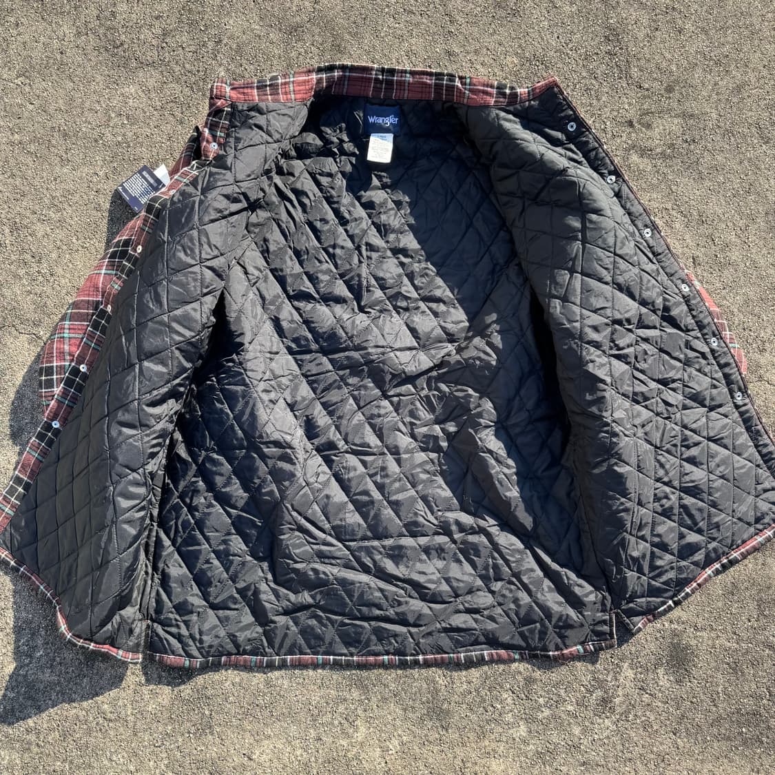 [L~XL] Wrangler 랭글러 누빔 체크 셔츠 자켓 상품이미지3