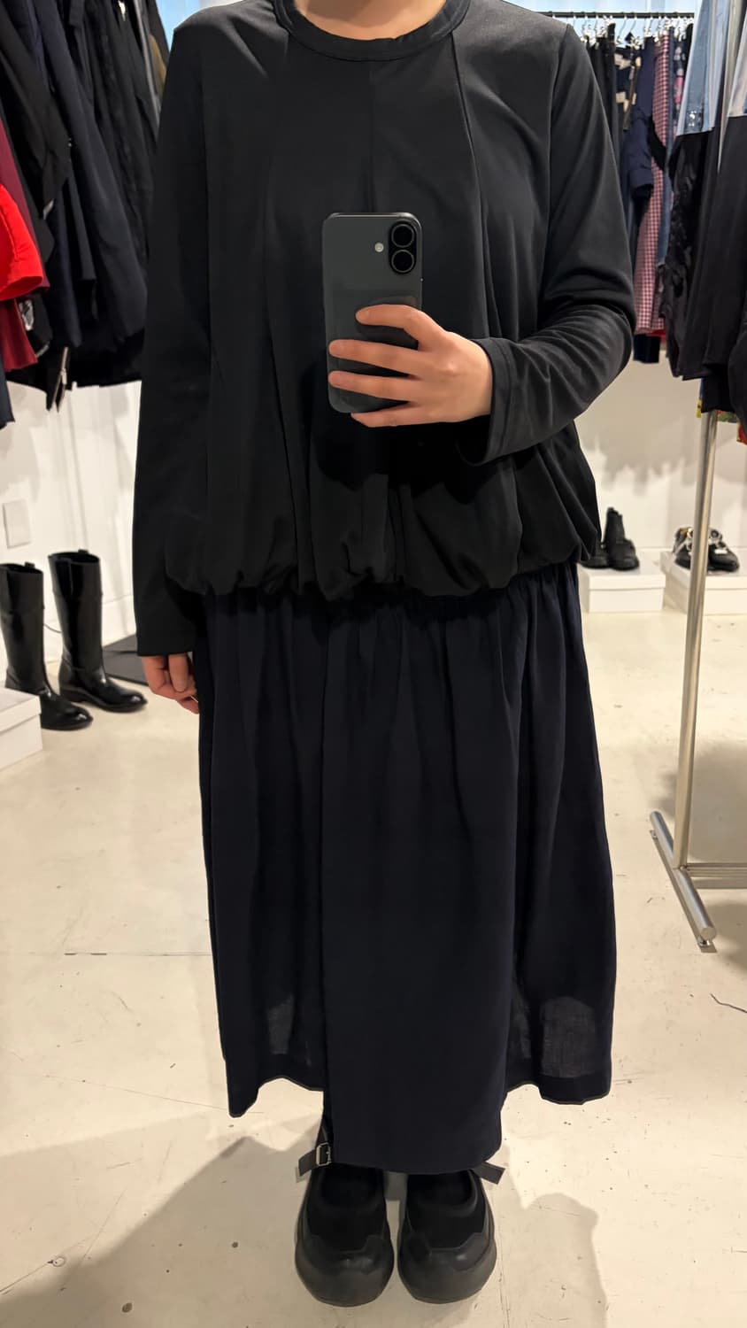 Shirring Belt Wrap Skirt 상품이미지2