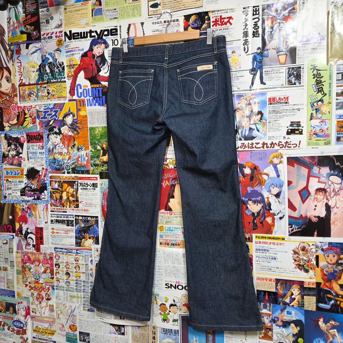 캘빈 클라인 진청 로우라이즈 부츠컷 팬츠 상품이미지2