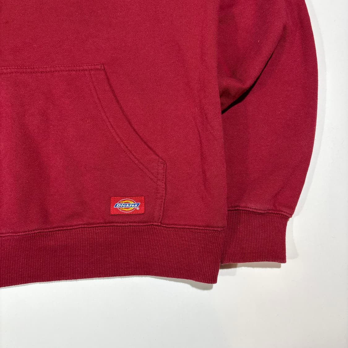 디키즈 버건디 로고 후드티 상품이미지3