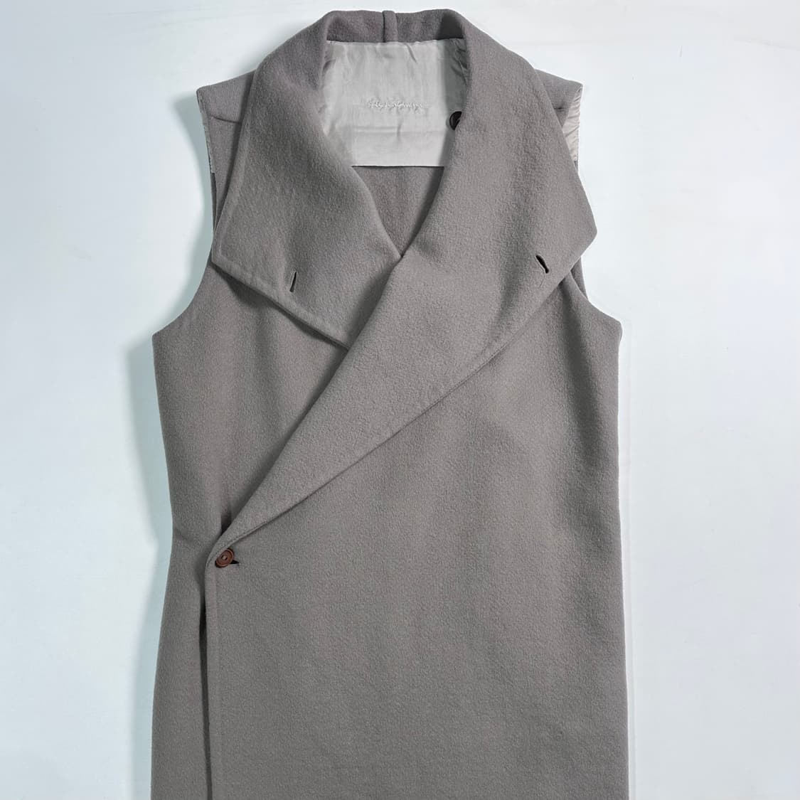  릭오웬스 캐시미어 슬리브리스 코트  상품이미지1