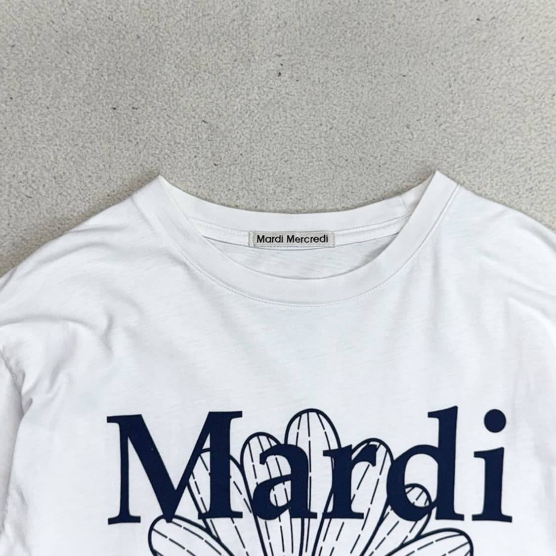 MARDI MERCREDI 프린팅 반팔 티 FREE 상품이미지2