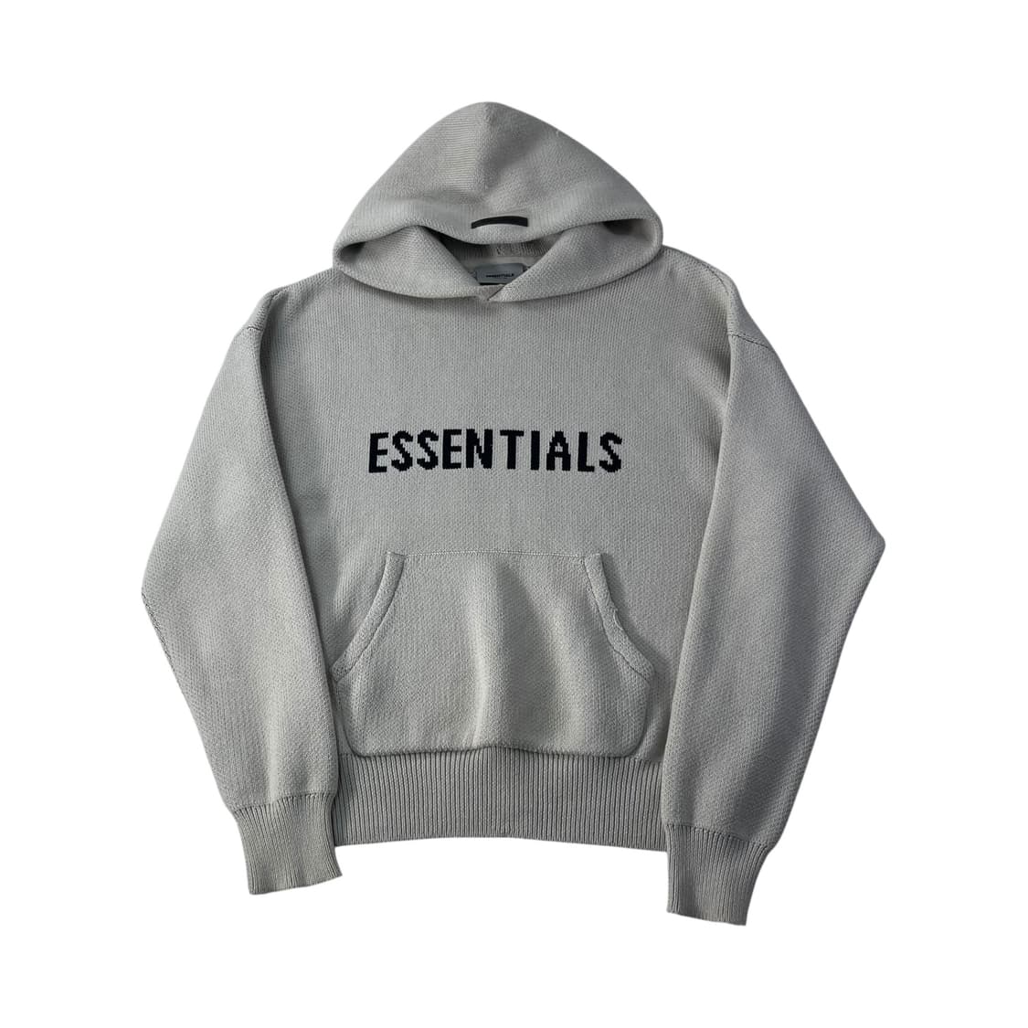 105 피오갓 에센셜 빅로고 니트 후드티 상품이미지1