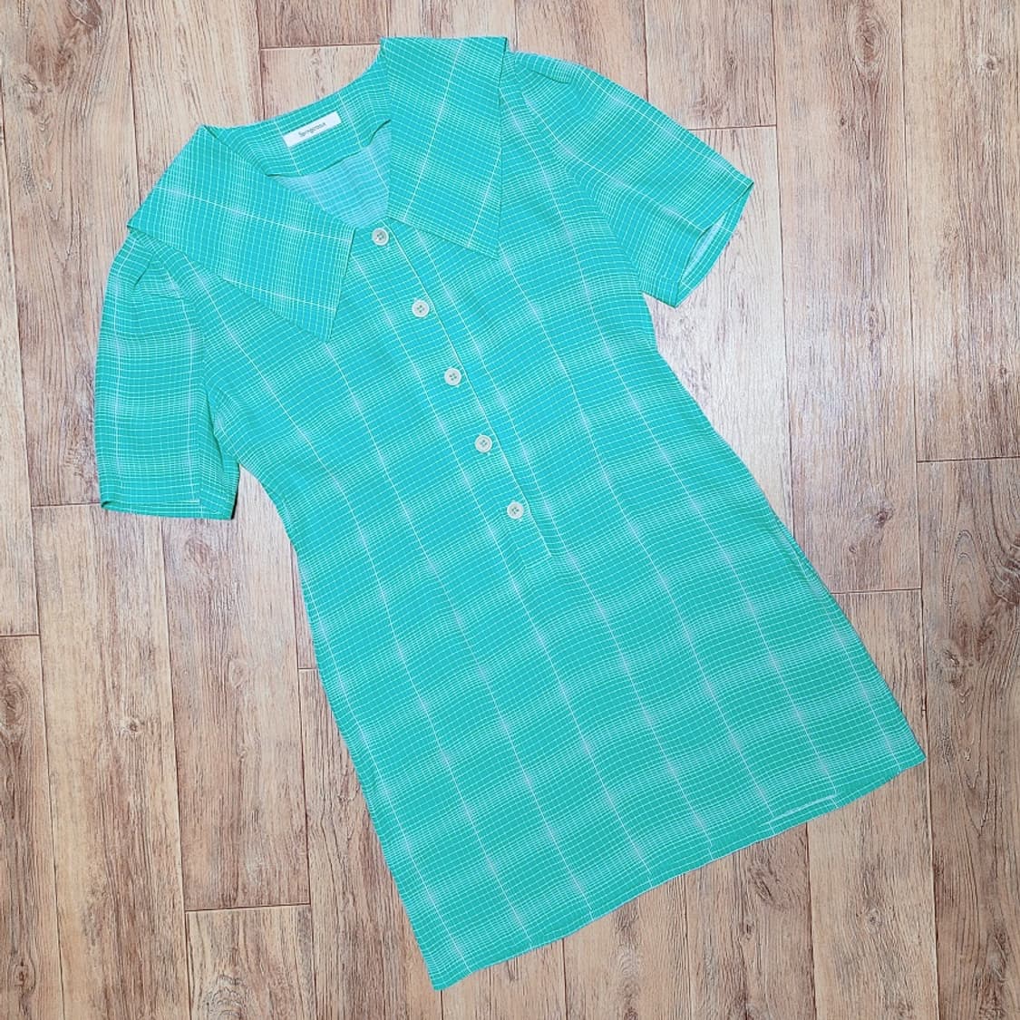 스프링크로커스(springcrocus) 체크원피스 55-66 새상품 상품이미지4