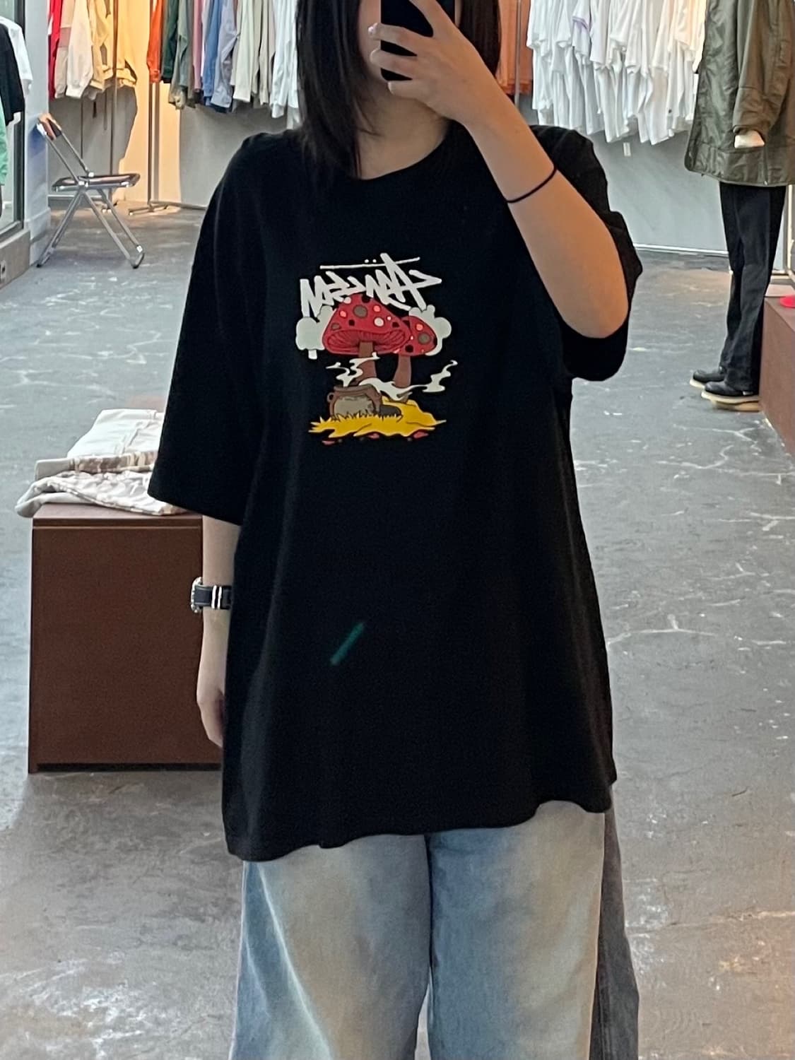 스투시 썸씽쿠키머쉬룸 반팔 H1473 상품이미지1