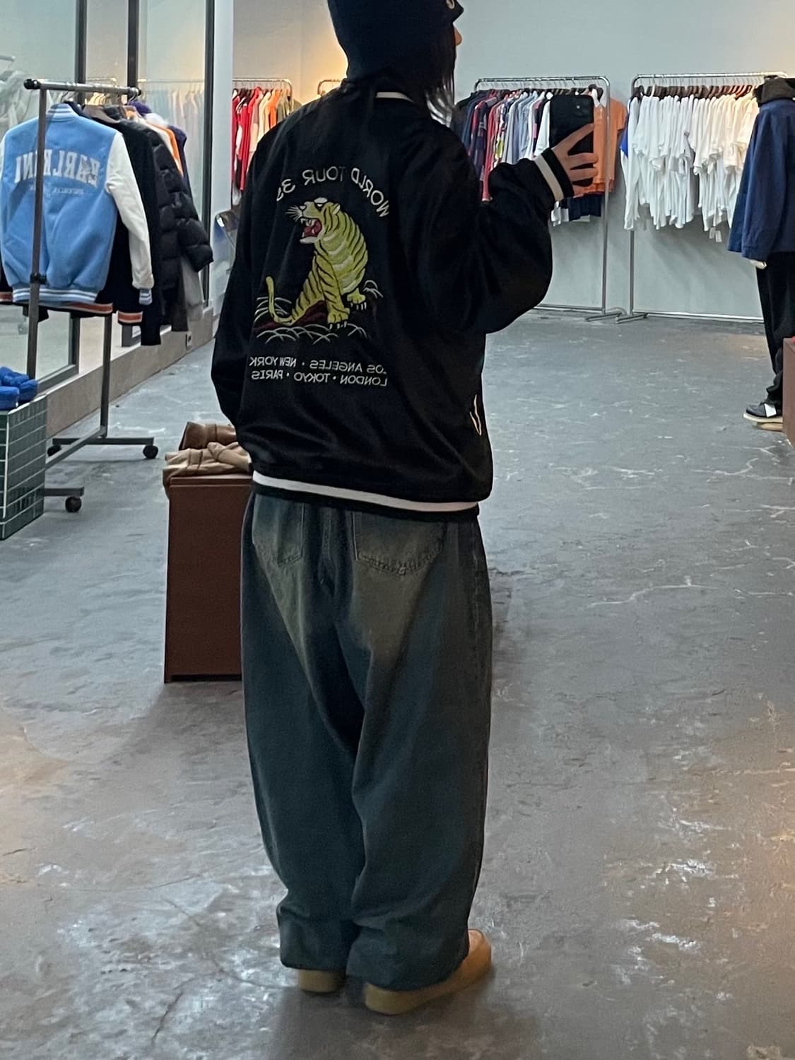 스투시 35주년 월드투어 타이거 수베니아 리버시블 스카쟌 H1308 상품이미지2