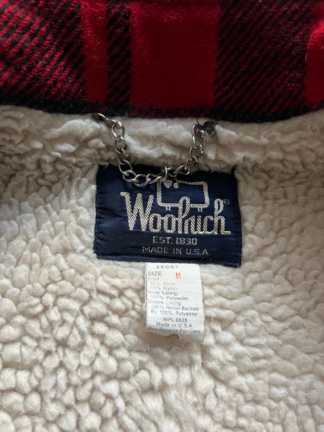 [M]80's 울리치 Made in USA 매키노 울 해링턴 자켓 상품이미지7