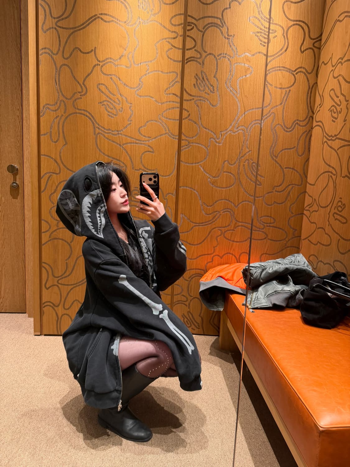 베이프 스켈레톤 샤크 XL bape skeleton 상품이미지1