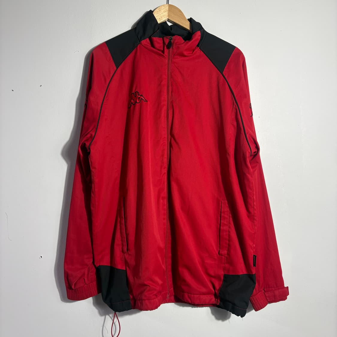 카파 레드 배색 집업 바람막이 자켓 (무료배송) 상품이미지1