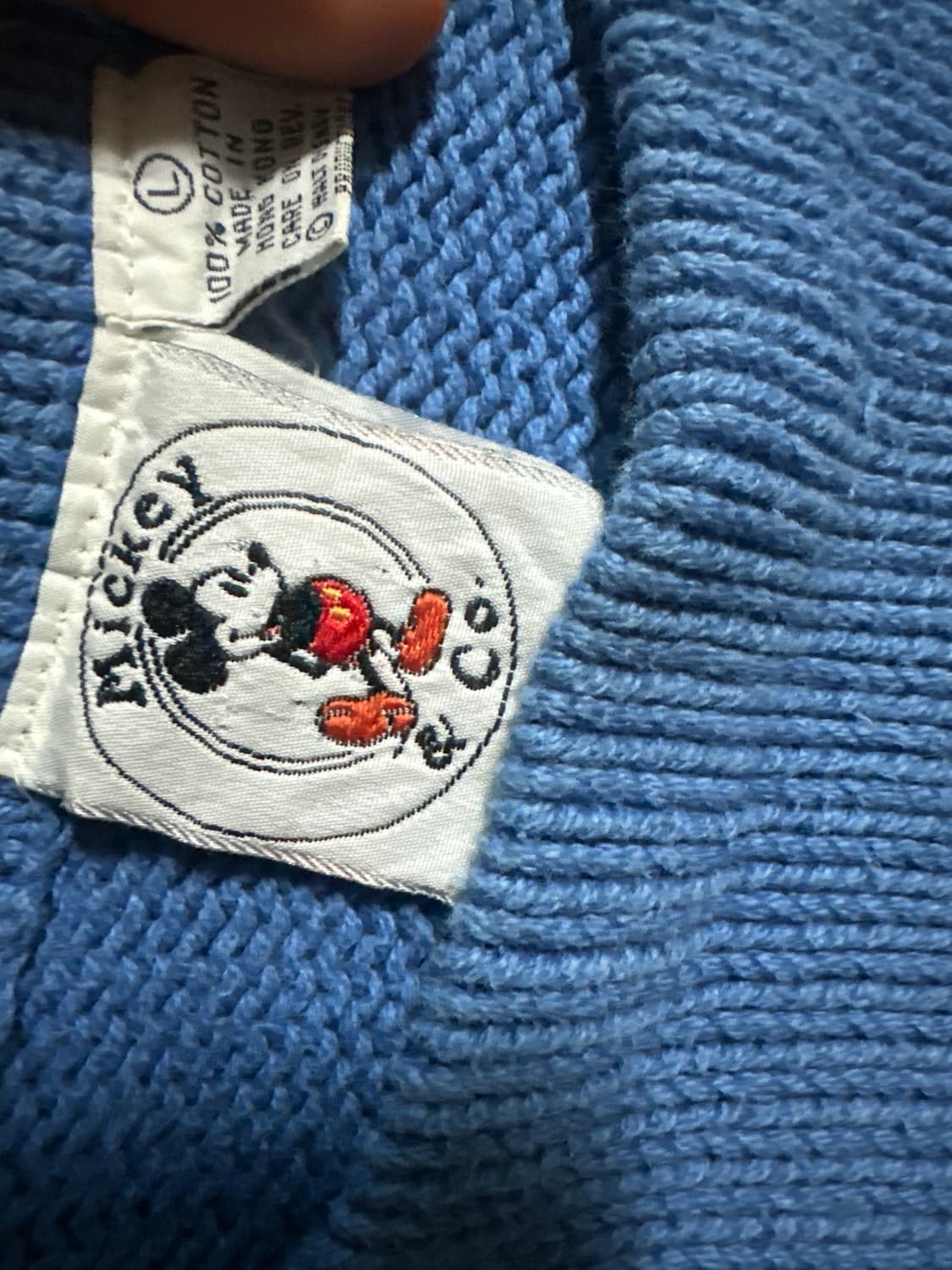 80s 빈티지 홍콩 디즈니 미키마우스 니트 OG 상품이미지3