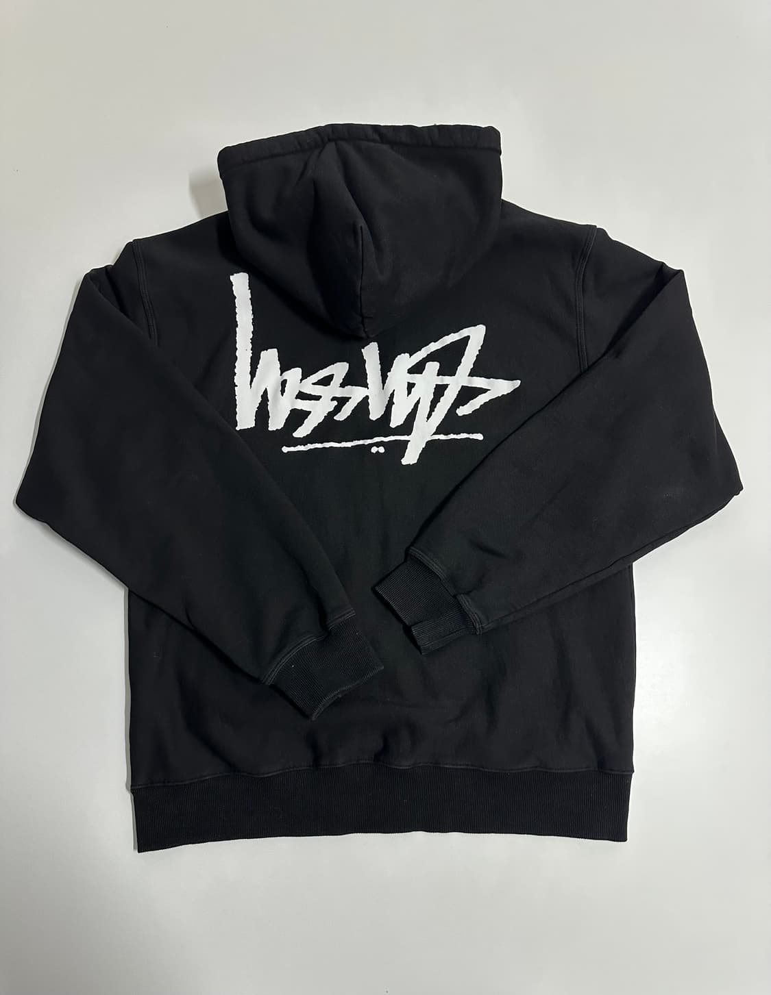 스투시 블랙 후드집업 XL 상품이미지2