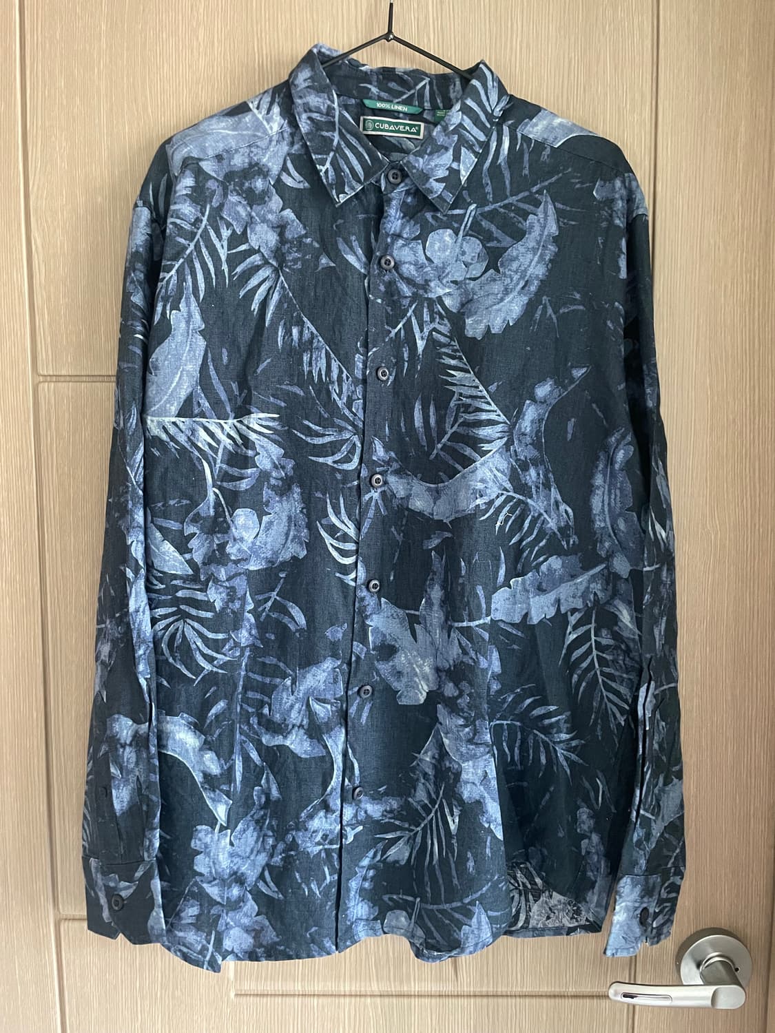 아메카지 히피 에스닉 하와이안 린넨100 셔츠 상품이미지1