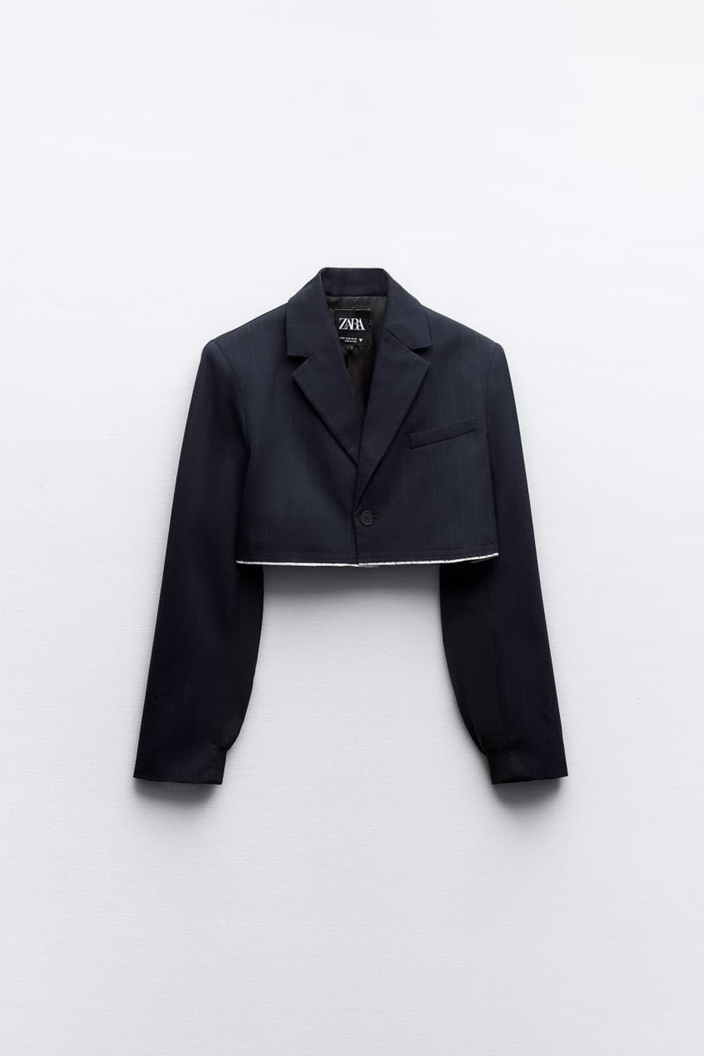 ZARA 자라 스트라이프 크롭 봄버 블레이저  상품이미지1