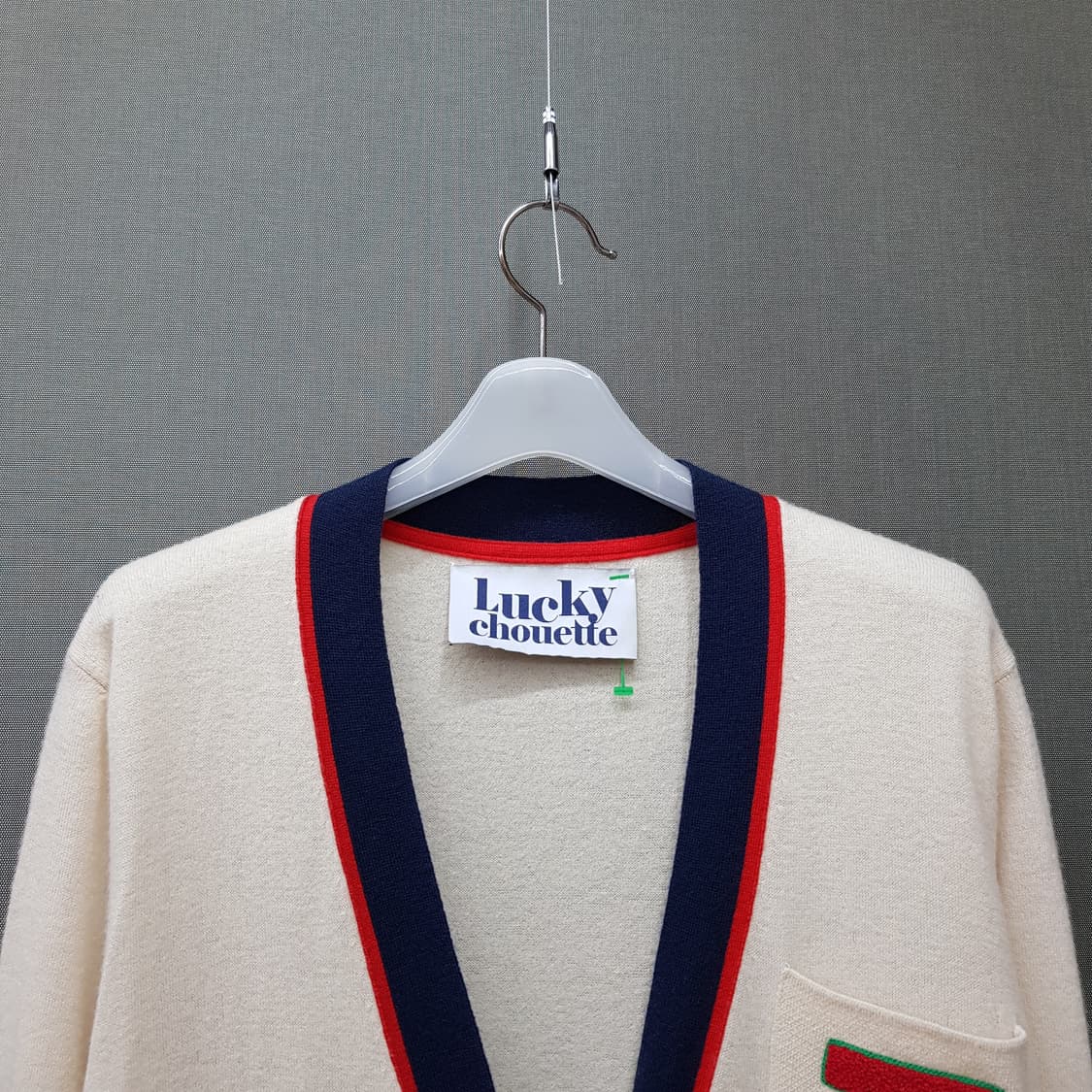 럭키슈에뜨 배색 포인트 롱 니트 가디건 F사이즈 상품이미지2