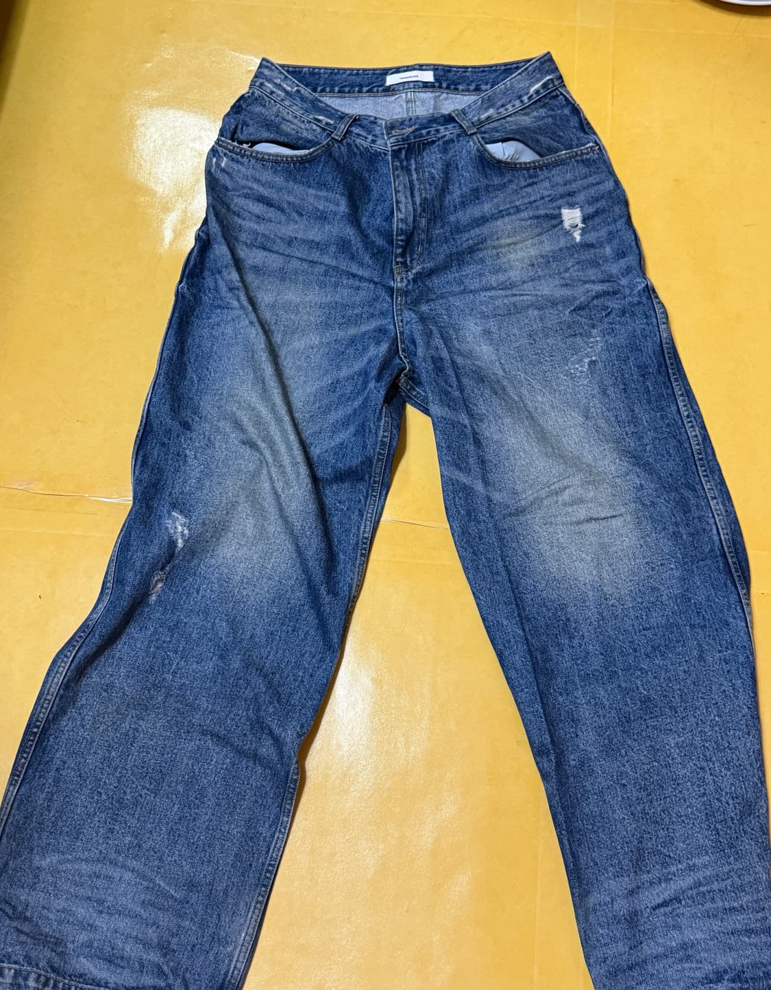 논노드 더블 포켓 재패니스 데님 미드 블루 상품이미지4