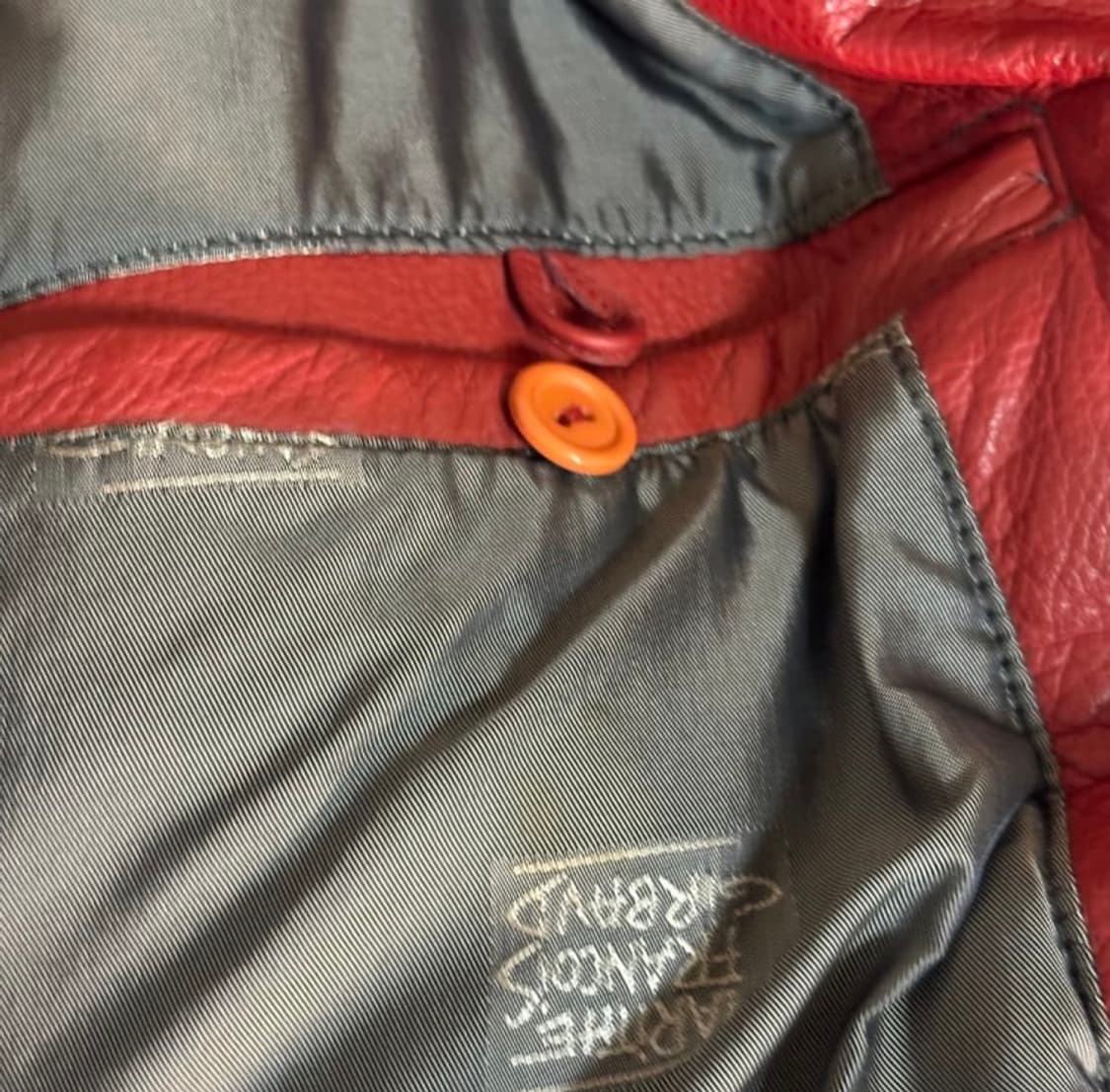 90s 마리떼 프랑소와 저버 레더 봄버자켓 상품이미지4