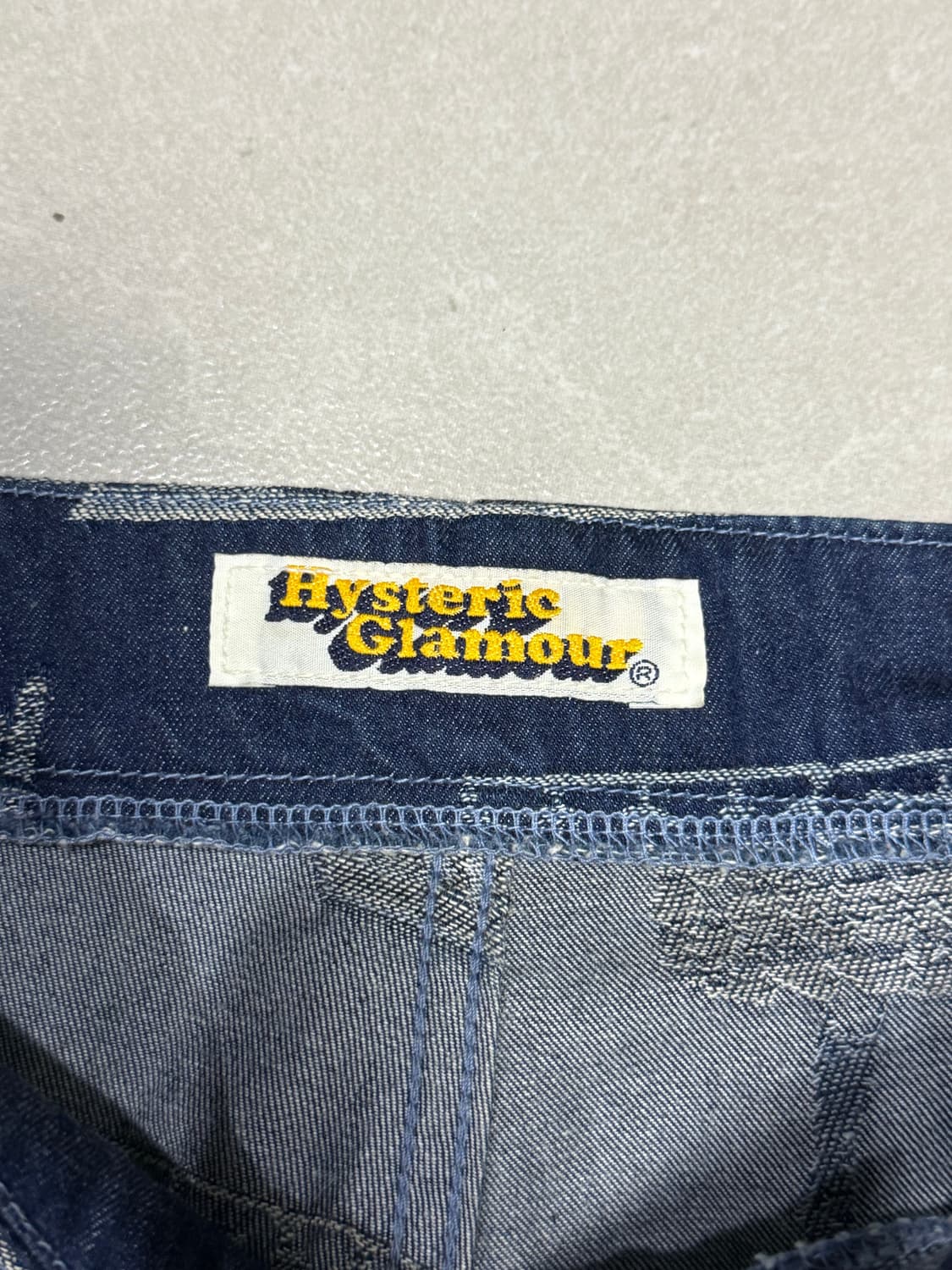 히스테릭 글래머 아카이브 아이코닉 패턴 와이드 데님 청바지  상품이미지4