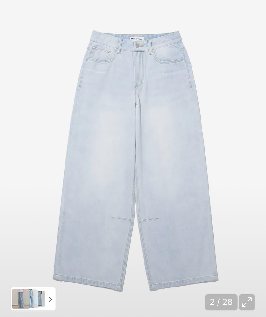 밀로우먼 데님 팬츠 상품이미지1