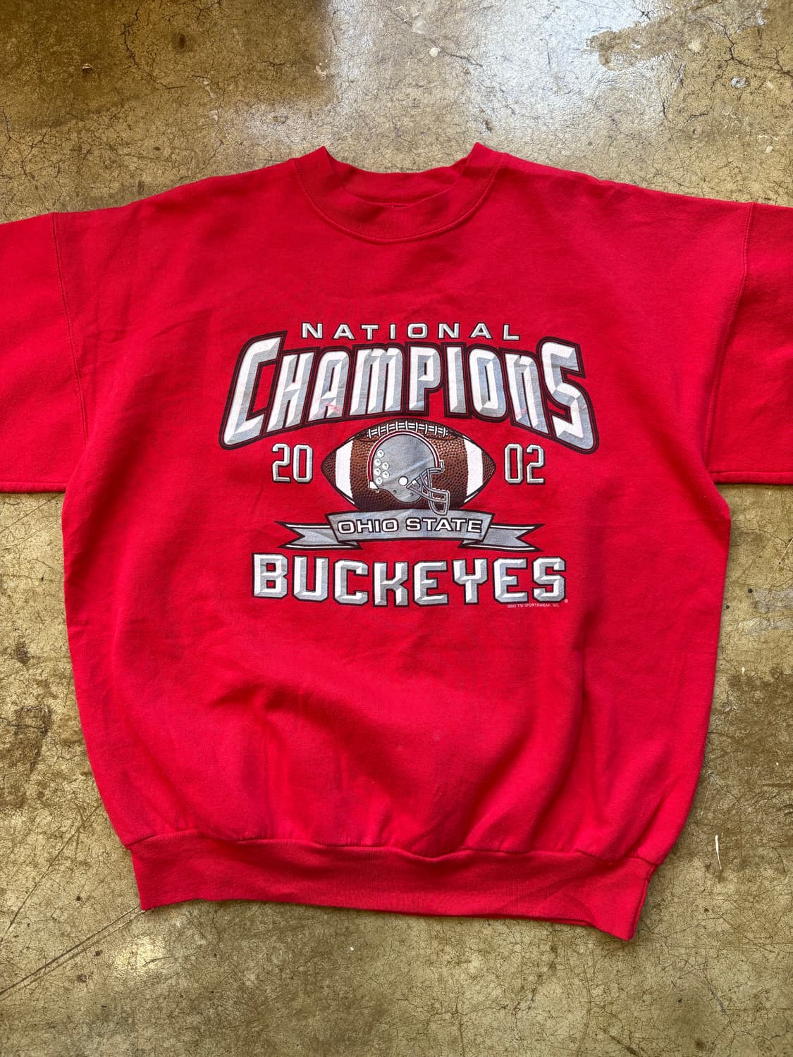 00s 헤인즈 02년 풋볼 우승 기념 스웻셔츠 상품이미지3