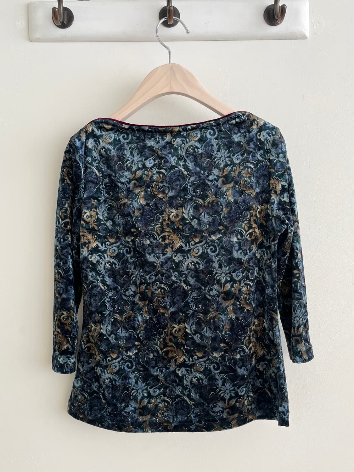 Blue Smoke Velvet Top 상품이미지2