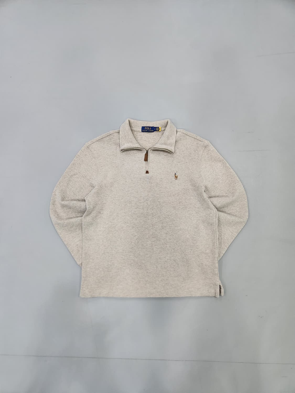 폴로 랄프로렌 하프집업 스웻셔츠 베이지 M 상품이미지1