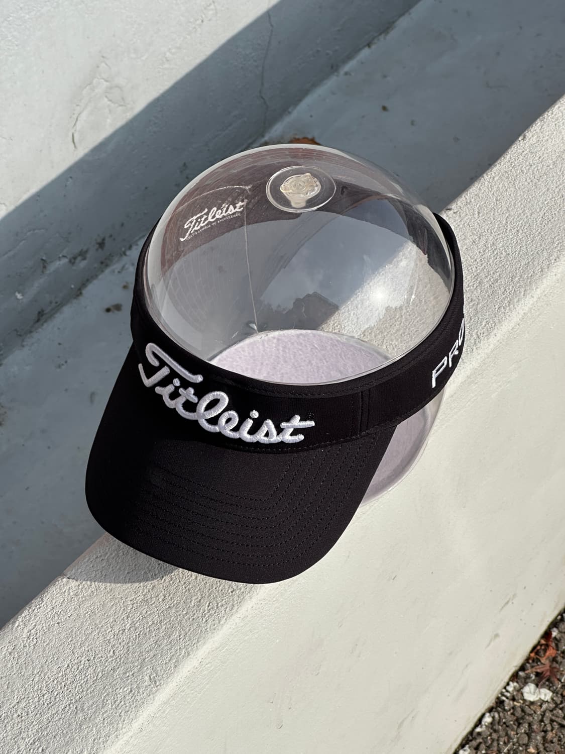 [F] 타이틀리스트 로고 블랙 썬바이저 썬캡 모자 a 상품이미지2