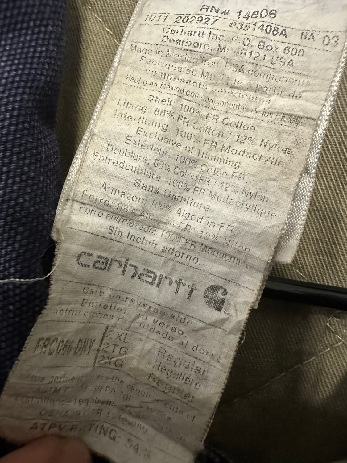 2XL)칼하트 워크자켓 상품이미지4