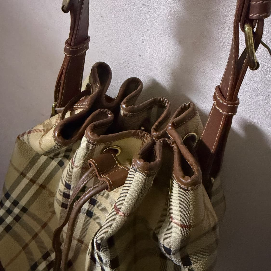 빈티지 버버리 노바체크 복조리 숄더백 상품이미지8
