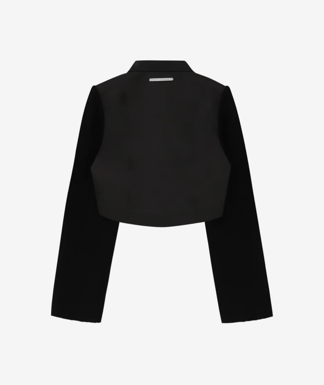 트리밍버드 니트 슬리브 크롭 자켓 (딥브라운) 상품이미지2