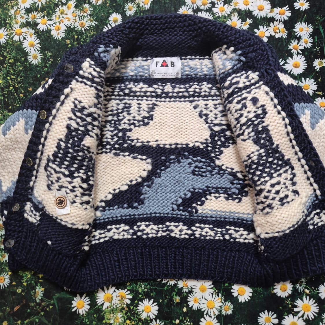 FAB 캐나다 사슴 패턴 리얼 코위찬 여성free 상품이미지5