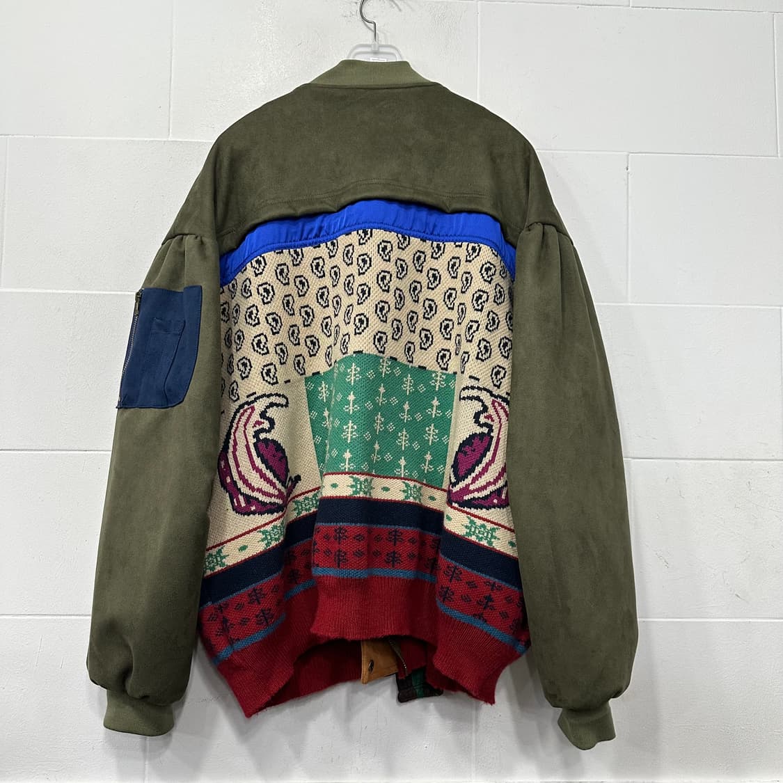 일본 빈티지 패치워크 스웨이드 자켓 상품이미지6