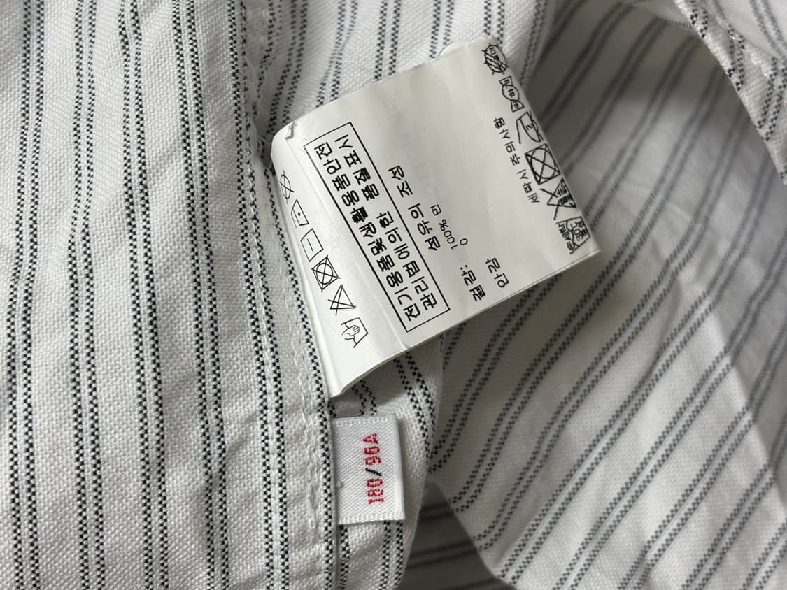 (L) Aape 스트라이프 코튼 옥스포드 셔츠 상품이미지8
