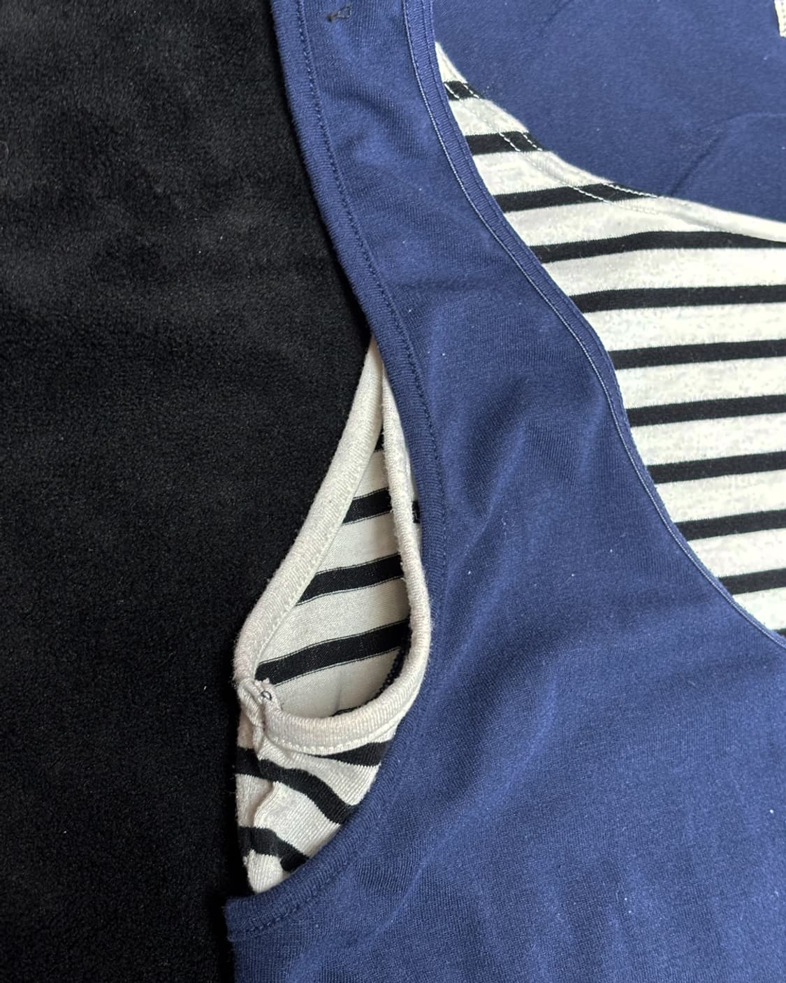 일본빈티지 Y2K 감성 레이어드 나시 티셔츠 상품이미지4